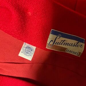 Classic red jacket from Suitmaster approximate size 8